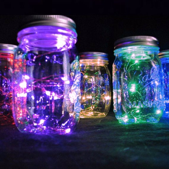 small jar lights